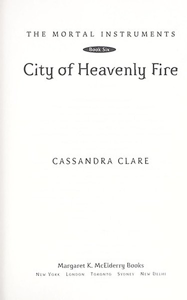 City of Heavenly Fire