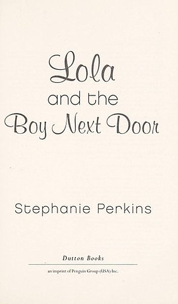 Lola and the Boy Next Door